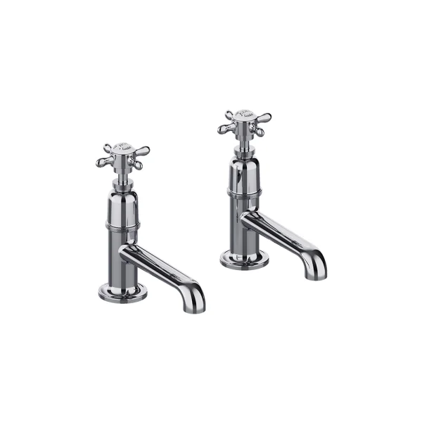 Burlington Guild Basin Pillar Tap (long Nose) Chrome