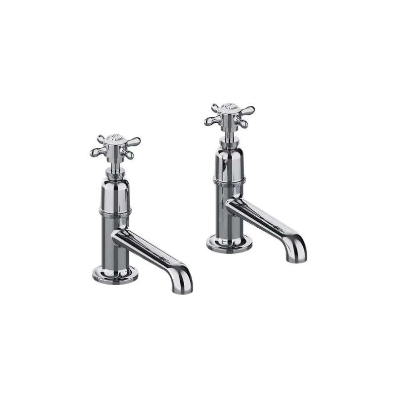 Burlington Guild Basin Pillar Tap (long Nose) Chrome product image - Image 1
