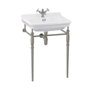 Burlington Guild Basin Stand 620mm Brushed Nickel product image - Image 1