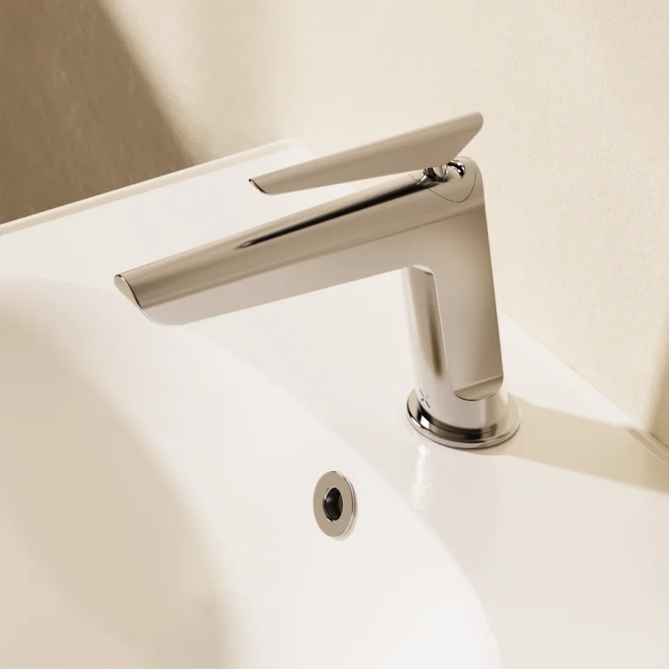 Crosswater Foile Basin Monobloc Chrome detail view - Image 5