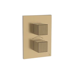 Crosswater Crossbox Limit 3 Oulet Trim & Levers Brushed Brass