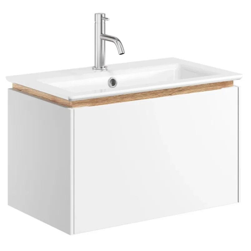 Crosswater Mada Basin Unit 700 Matt White detail view - Image 2