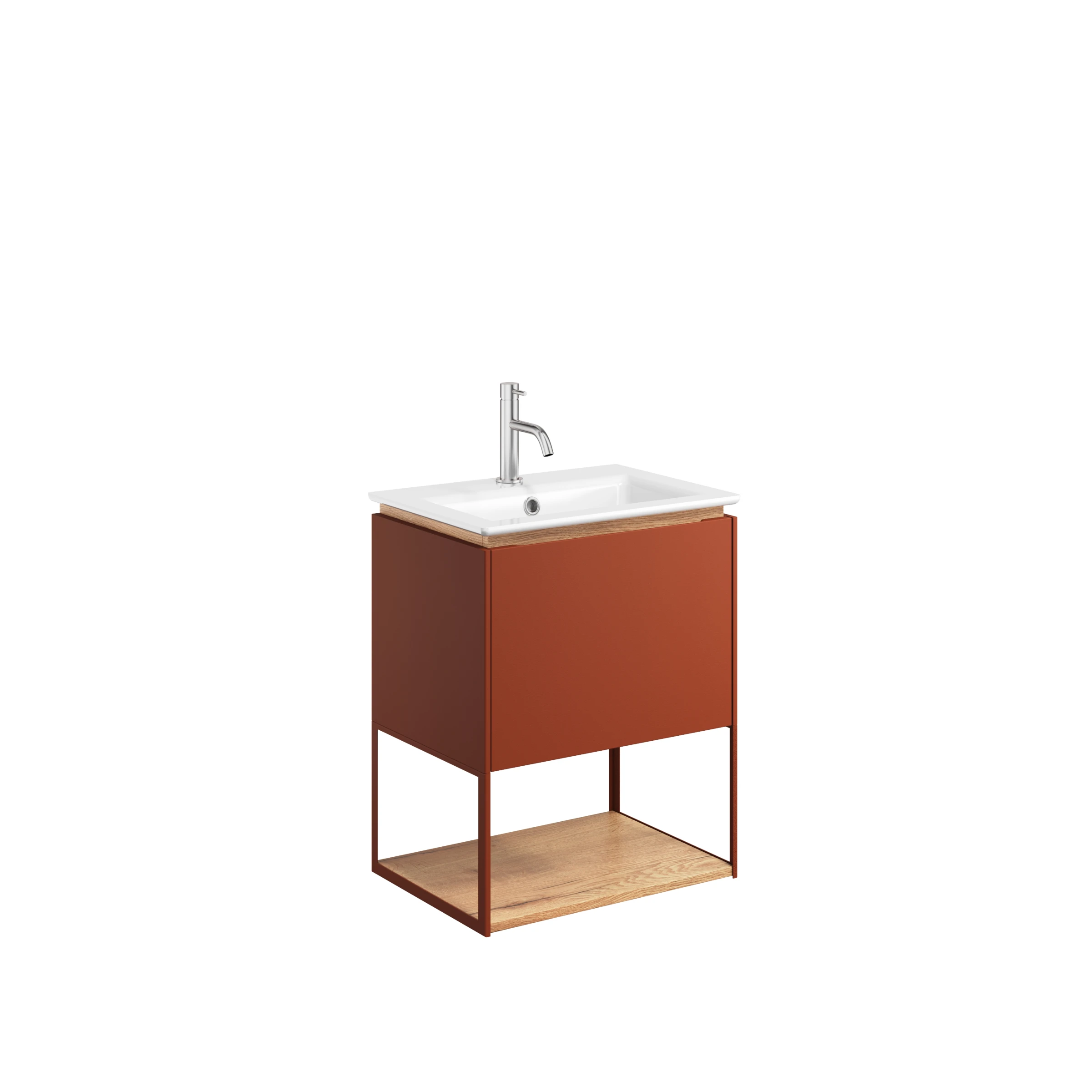 Crosswater Mada Shelf & Frame 500 Soft Clay