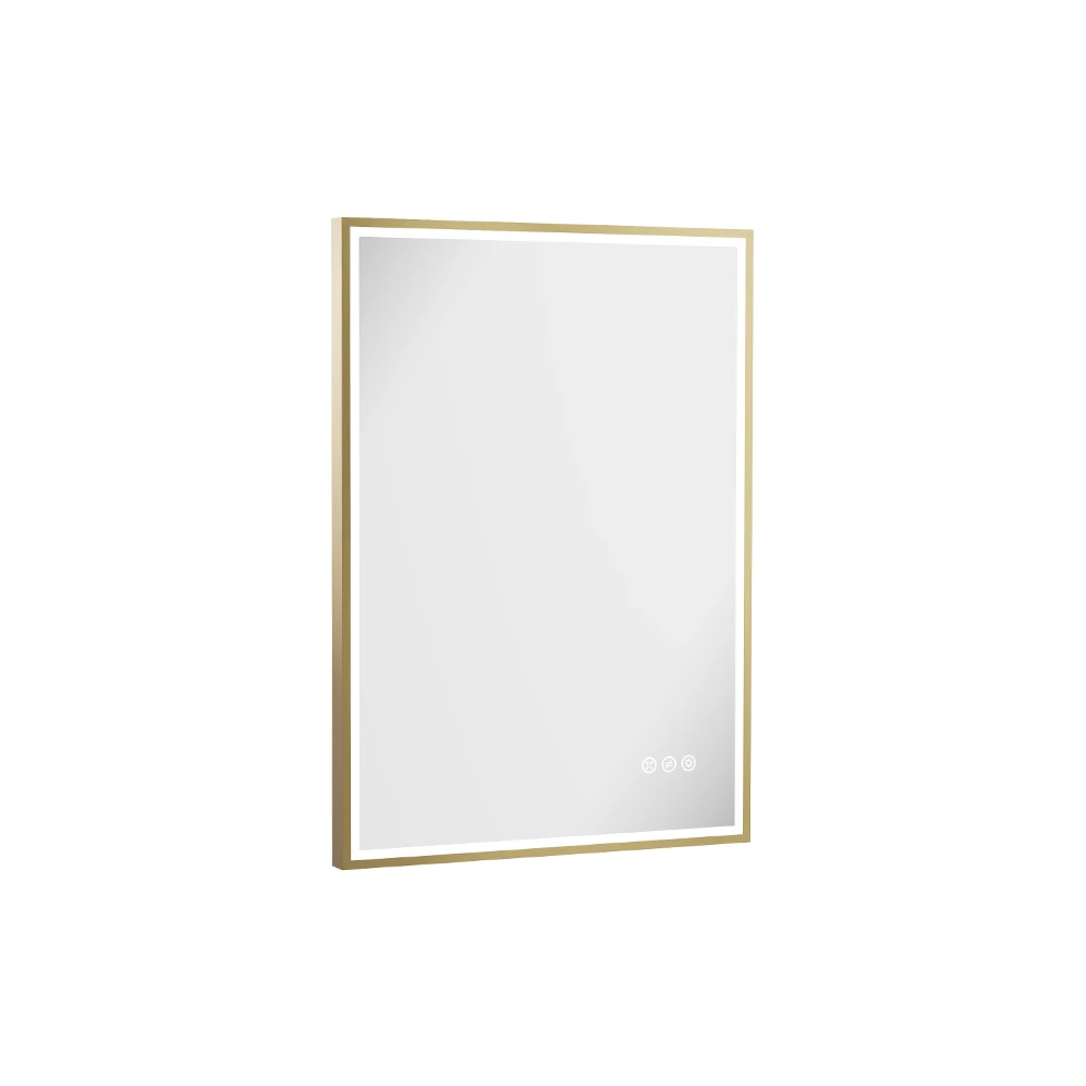 Crosswater MPRO Lit Mirror 500 x 700mm Brushed Brass