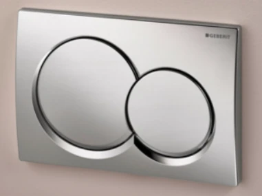 Geberit Alpha01 Round Dual Flush Plate Gloss Chrome