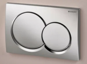 Geberit Alpha01 Round Dual Flush Plate Gloss Chrome