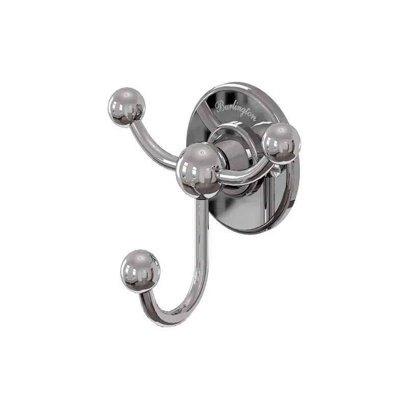 Burlington Triple Robe Hook Chrome product image - Image 1