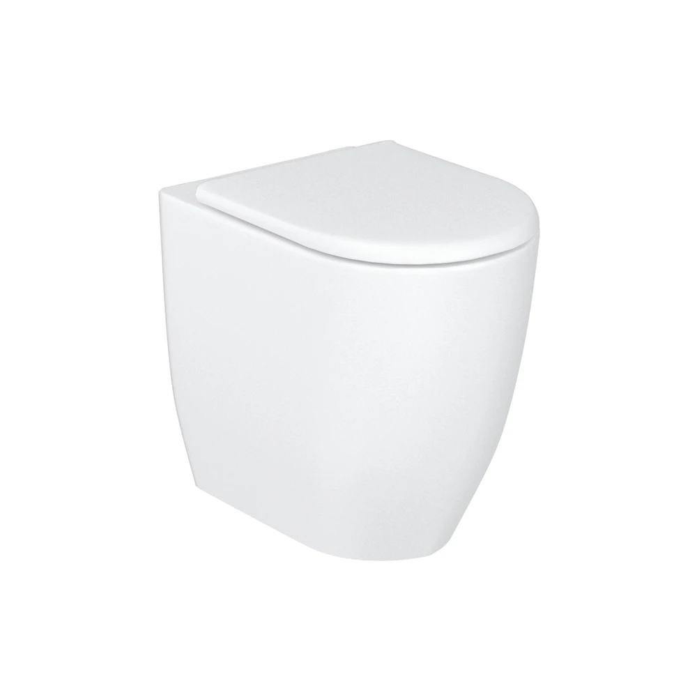 Britton Milan Rimless Back To Wall Wc & Seat Gloss White