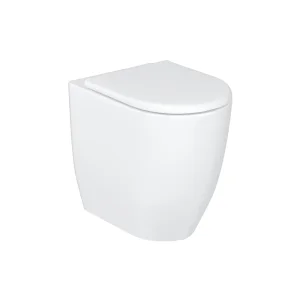 Britton Milan Rimless Back To Wall Wc & Seat Gloss White