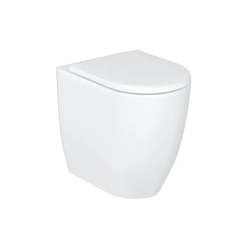 Britton Milan Rimless Back To Wall Wc & Seat Gloss White product image - Image 1