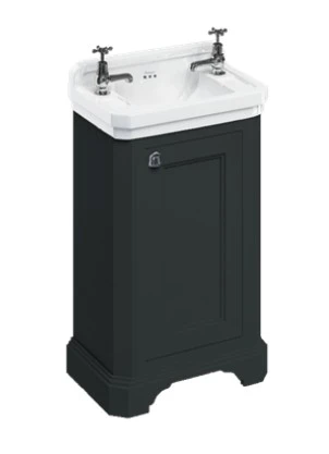 Burlington Cloakroom Basin Unit Matt Black