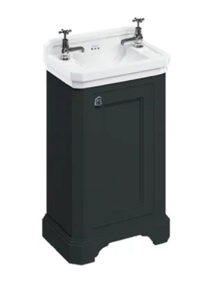 Burlington Cloakroom Basin Unit Matt Black