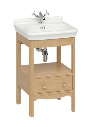 Burlington Guild Floor Standing Vanity 560mm Light Oak