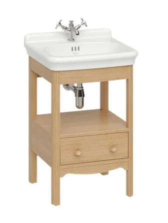 Burlington Guild Floor Standing Vanity 560mm Light Oak