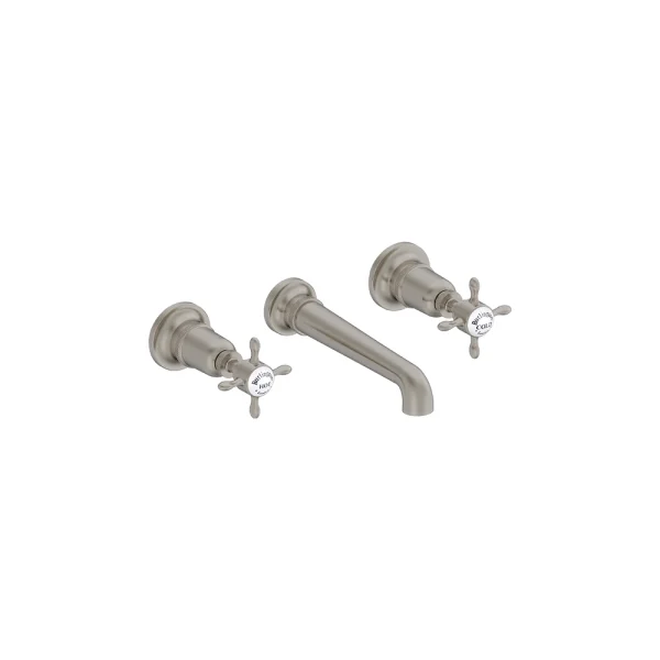 Burlington Guild Basin 3th Set Wall Mounted Brushed Nickel