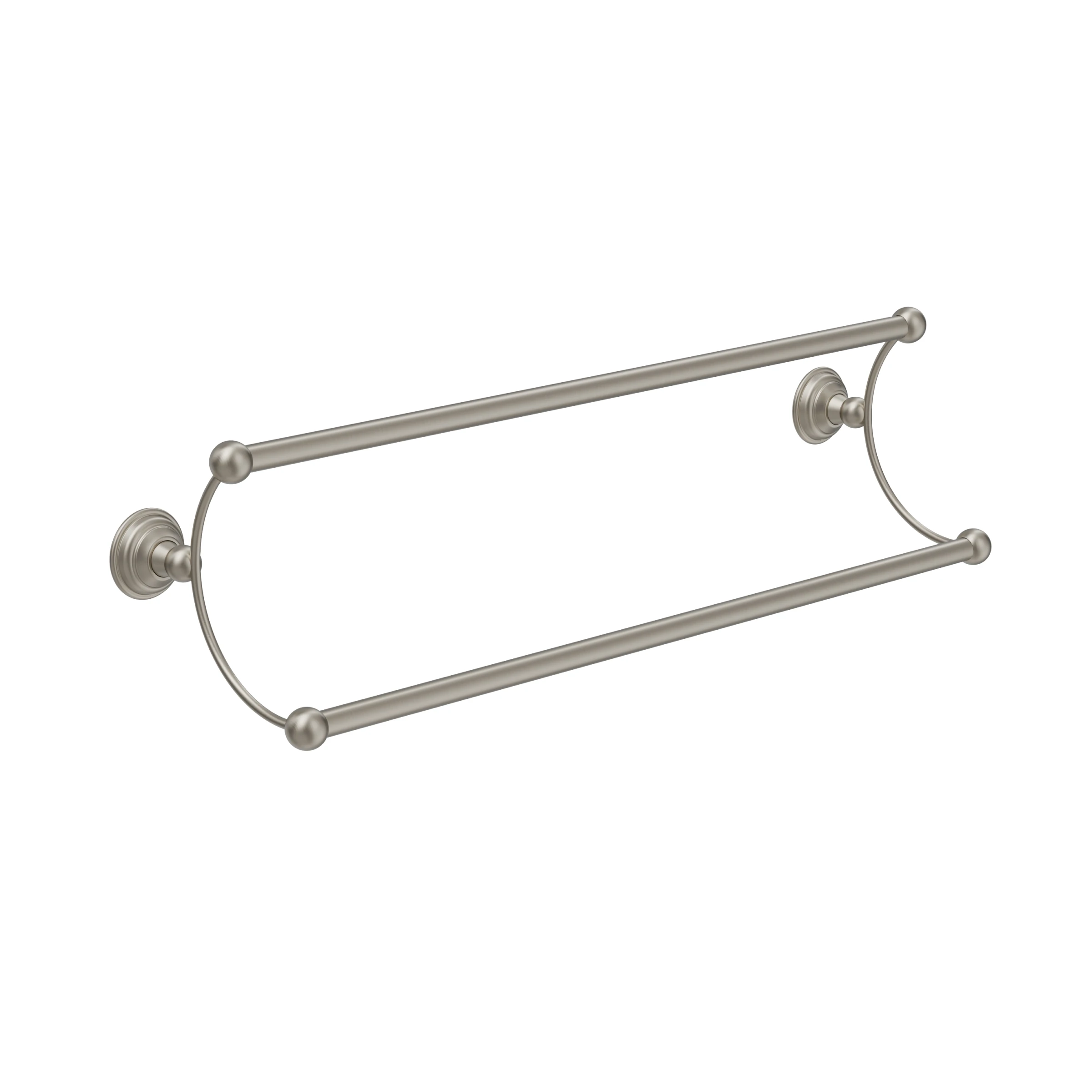 Crosswater Belgravia Double Towel Rail 600mm Brushed Nickel