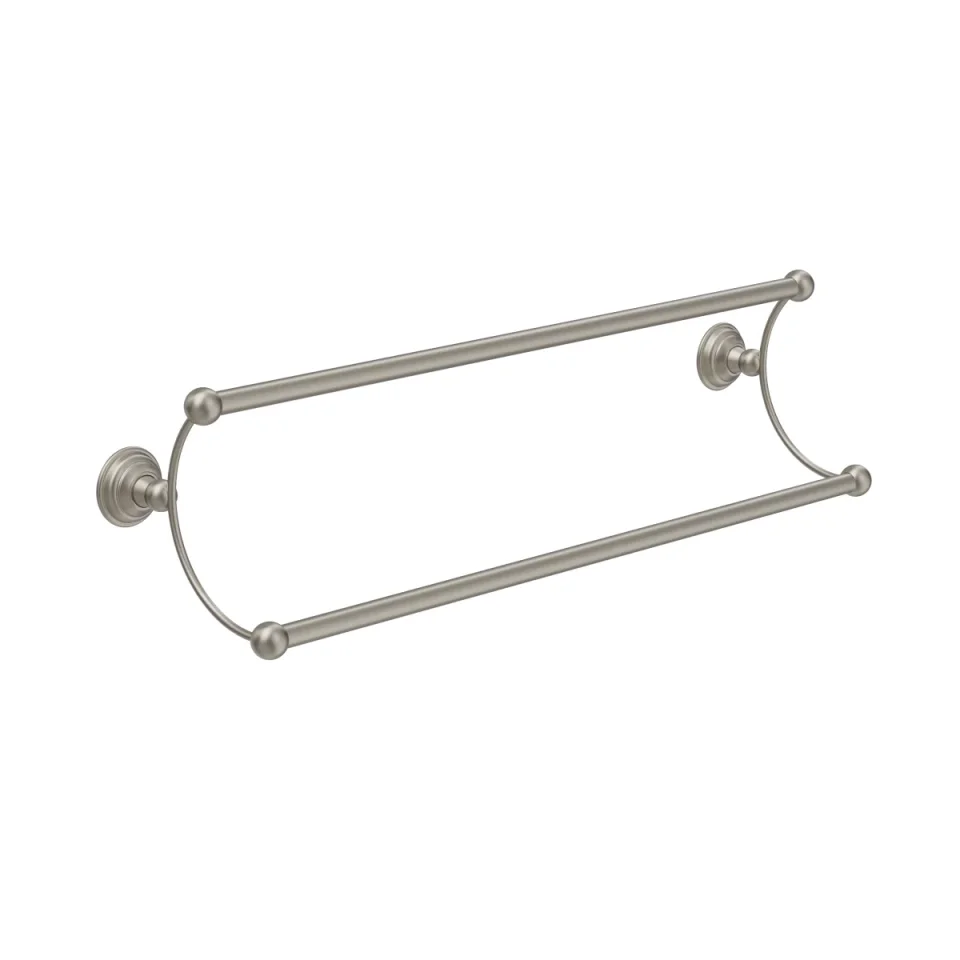 Crosswater Belgravia Double Towel Rail 600mm Brushed Nickel product image - Image 1