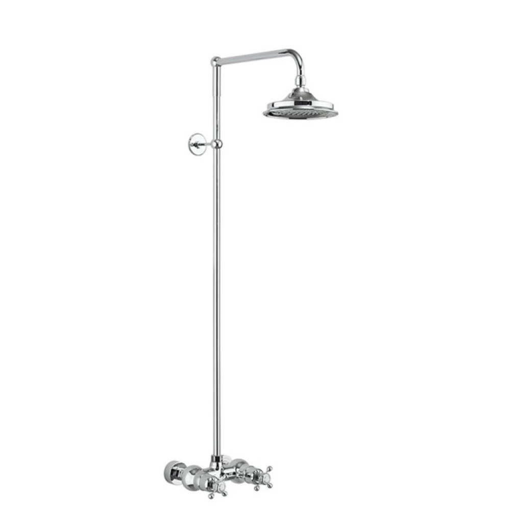 Burlington Eden Single Outlet Exposed Bar Shower Chrome