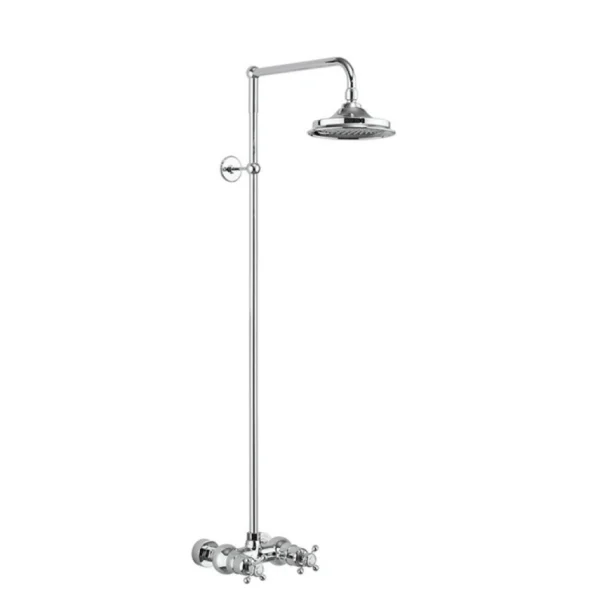 Burlington Eden Single Outlet Exposed Bar Shower Chrome