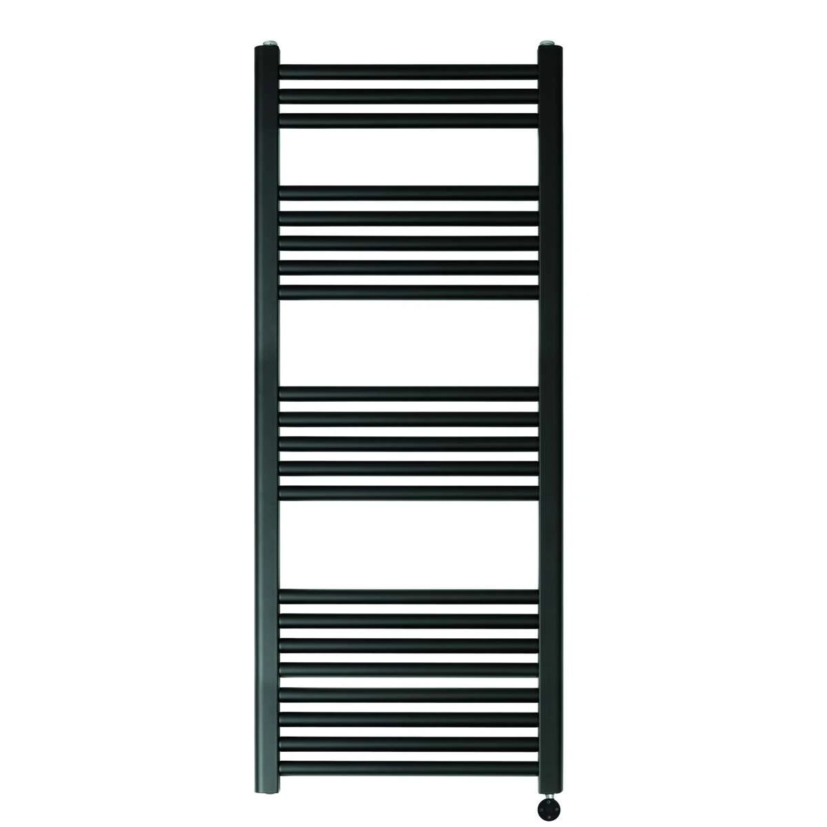 Just Taps Vos 1200x500mm Electric Tower Radiator With Thermostat Heating Element