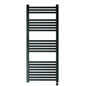 Just Taps Vos 1200x500mm Electric Tower Radiator With Thermostat Heating Element