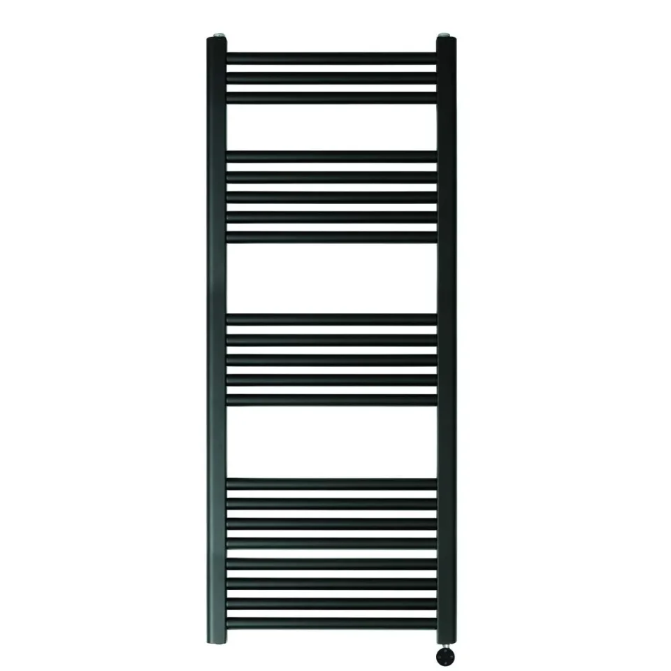 Just Taps Vos 1200x500mm Electric Tower Radiator With Thermostat Heating Element product image - Image 1