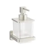 Crosswater Rotar Soap Dispenser Brushed Nickel detail view - Image 2