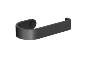 Crosswater Velo Toilet Roll Holder Matt Black detail view - Image 2