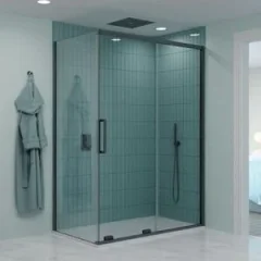 Crosswater Optix Soft Close Sliding Door 1500 Slate product image - Image 1