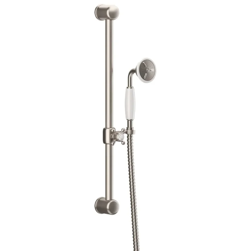 Crosswater Belgravia Slide Rail Kit Brushed Nickel detail view - Image 4