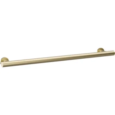 Crosswater Straight Grab Bar 800mm Brushed Brass detail view - Image 2