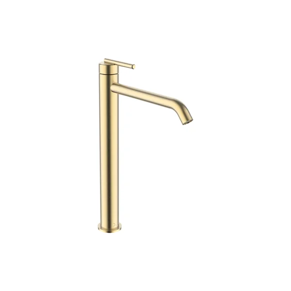 Crosswater 3ONE6 Lever Basin Tall Mono Stainless Brushed Brass Effect