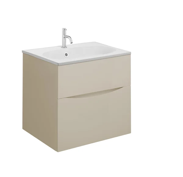 Crosswater Glide II 2 Drawer Basin Unit 500 Warm Stone