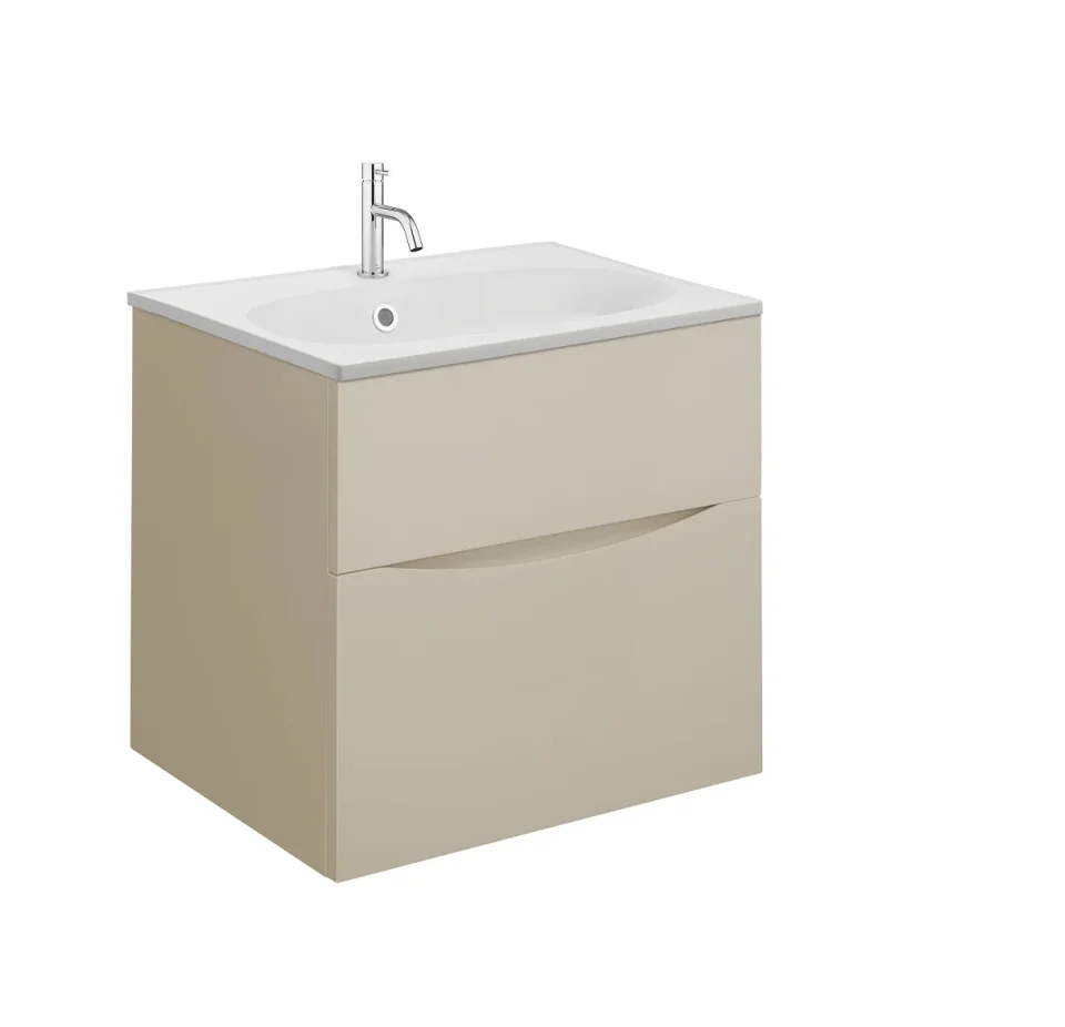 Crosswater Glide II 2 Drawer Basin Unit 500 Warm Stone product image - Image 1