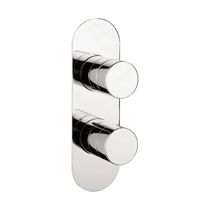 Crosswater Central 1000 Thermostatic Shower Back Plate Chrome product image - Image 1