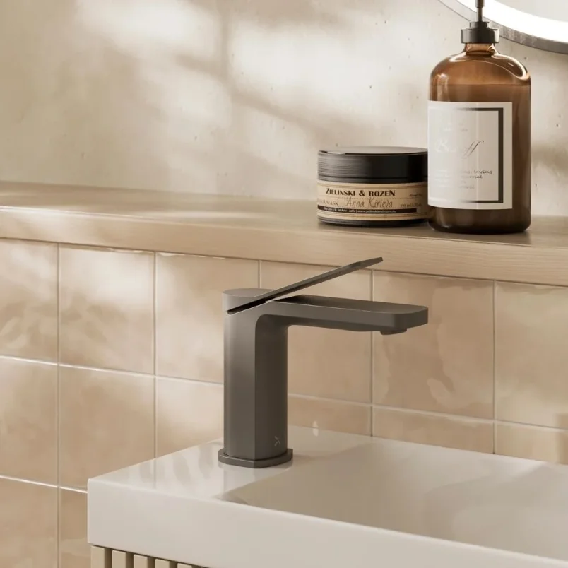 Crosswater Glide II Basin Monobloc Slate detail view - Image 2