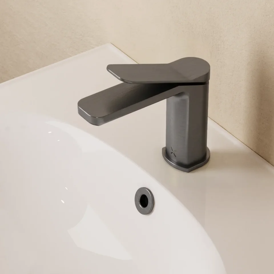 Crosswater Glide II Basin Monobloc Slate detail view - Image 4