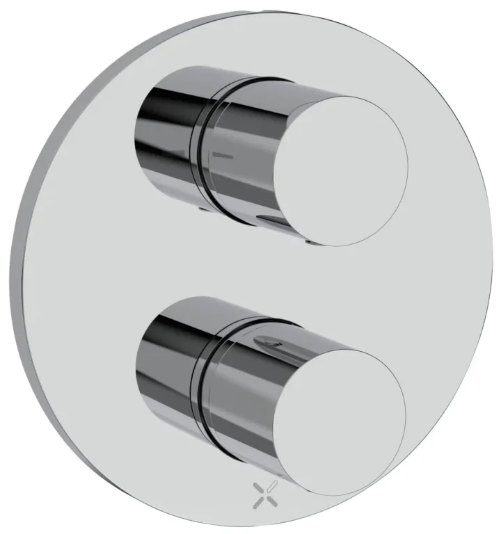 Crosswater Crossbox Lazo 1 Outlet Trim & Levers Chrome detail view - Image 2
