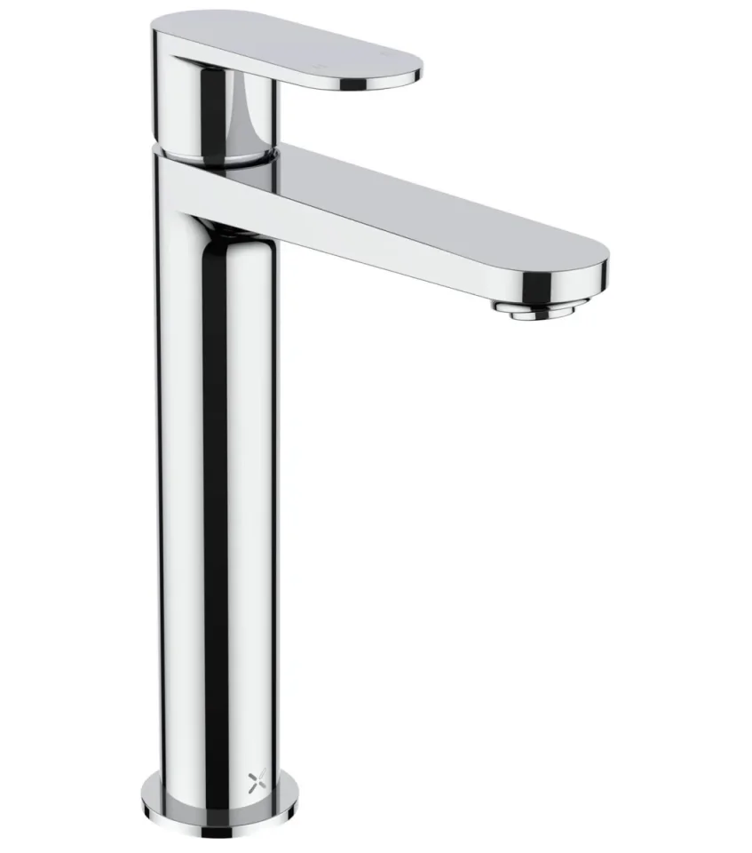 Crosswater Drift Tall Basin Monobloc With Clicker Waste Chrome detail view - Image 2