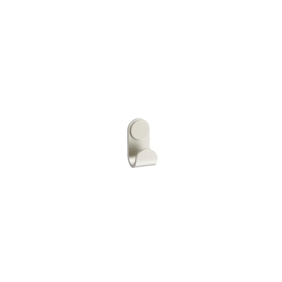 Crosswater Velo Robe Hook Brushed Nickel detail view - Image 2