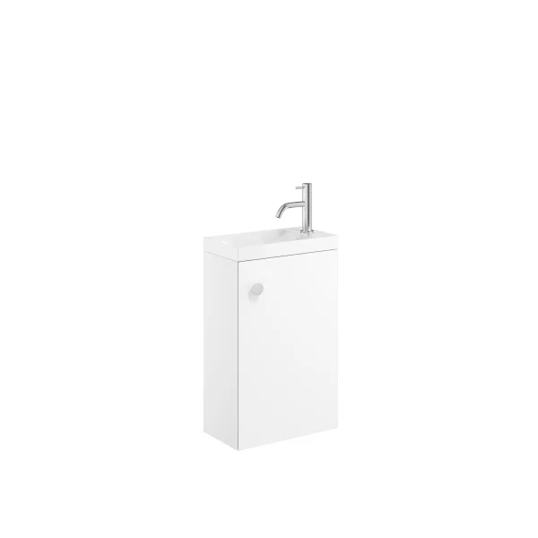 Crosswater Alo Cloakroom Unit 400 x 220mm Matt White