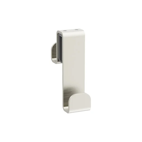 Crosswater Fold Single Hook Over Glass 8mm or 10mm Brushed Nickel