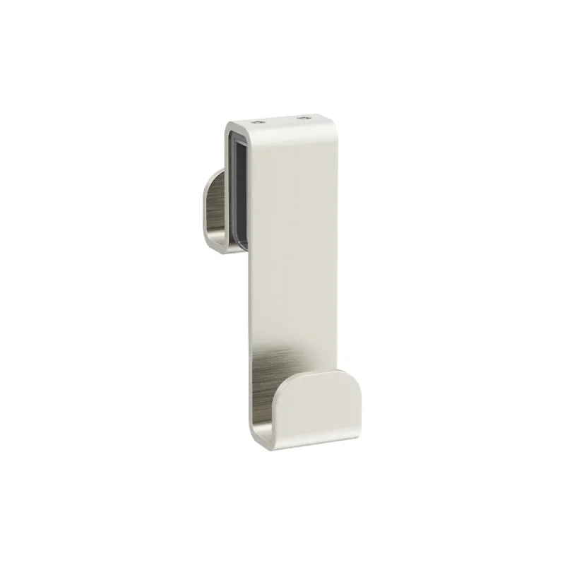 Crosswater Fold Single Hook Over Glass 8mm or 10mm Brushed Nickel product image - Image 1