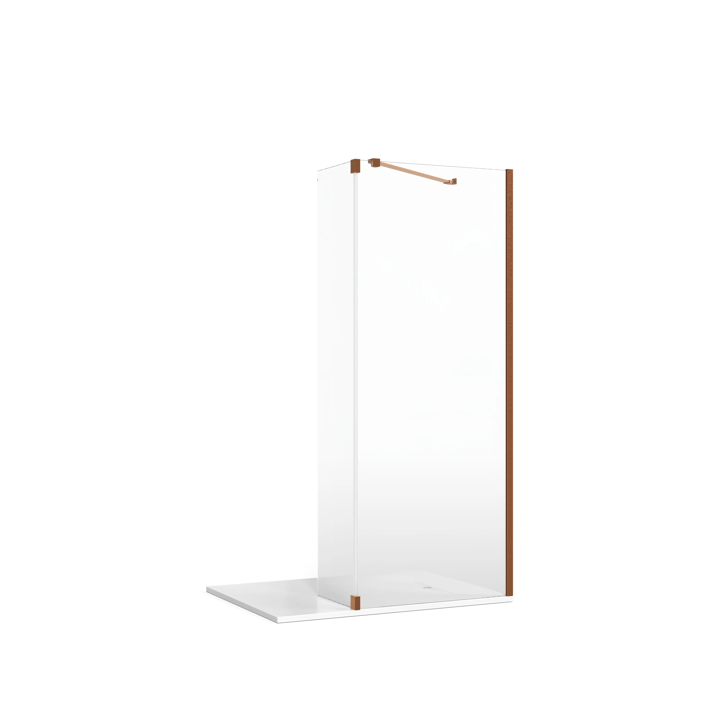 Crosswater Gallery Glass Glass Bracket Brushed Bronze
