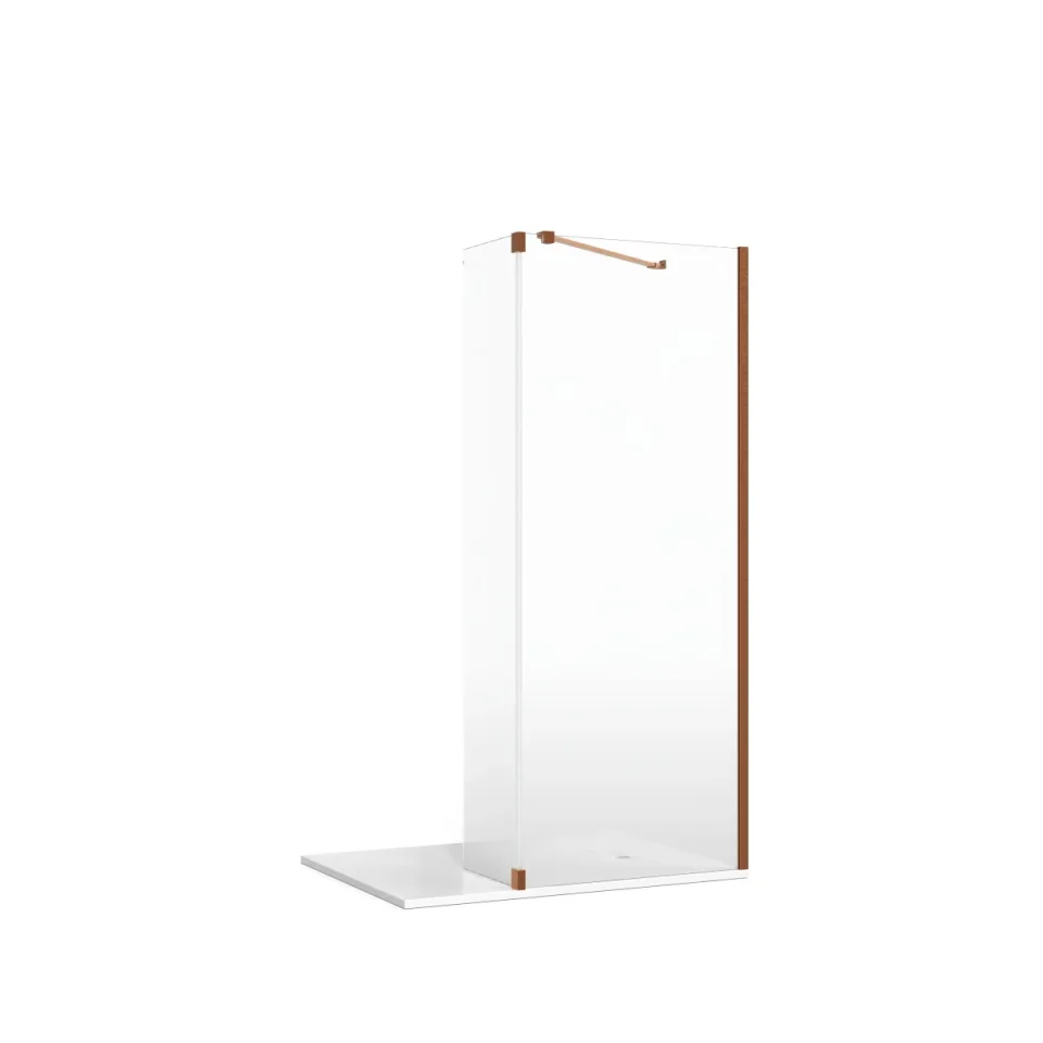 Crosswater Gallery Glass Glass Bracket Brushed Bronze product image - Image 1