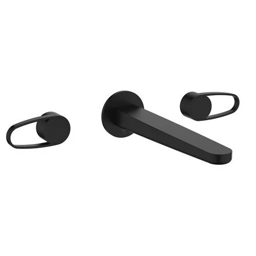 Crosswater Lazo Basin 3 Hole Set Matt Black