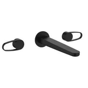 Crosswater Lazo Basin 3 Hole Set Matt Black