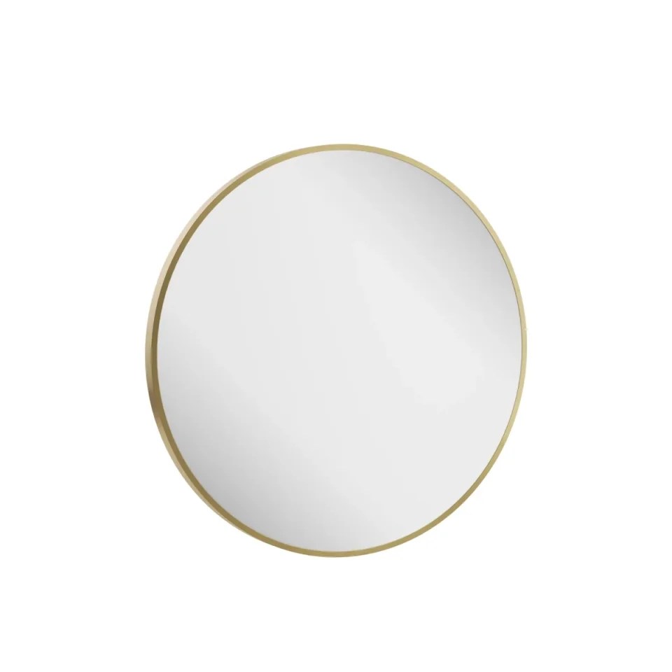 Crosswater Infinity Non-Illuminated Mirror 700 Brushed Brass detail view - Image 2