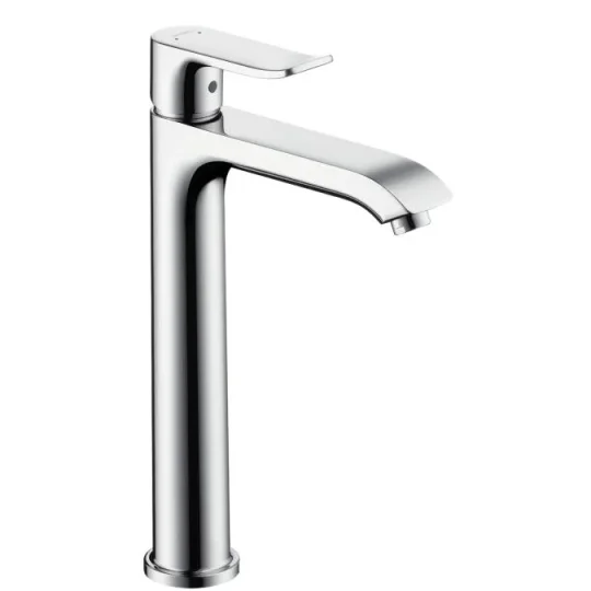 Hansgrohe Metris Single Lever Basin Mixer 200 With Pop-up Waste Chrome detail view - Image 2
