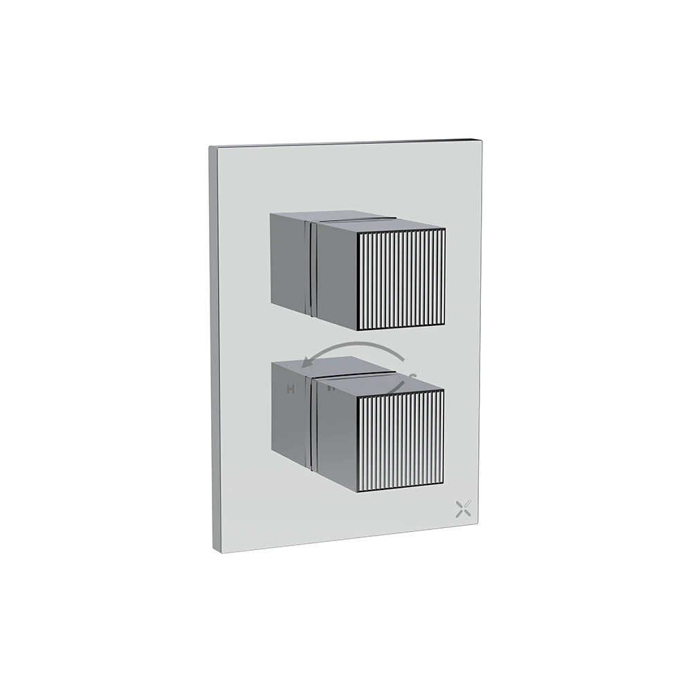 Crosswater Crossbox Limit 1 Oulet Trim & Levers Chrome